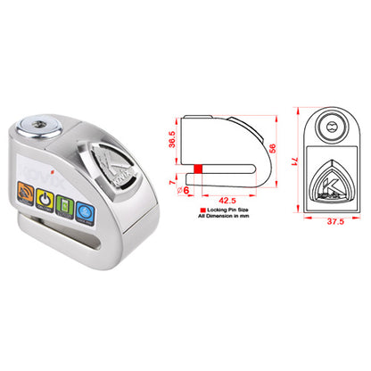 Cadeado de Disco Kovix KD6