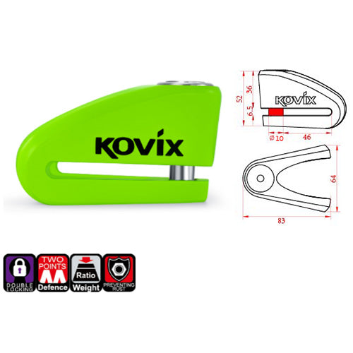 Cadeado de disco Kovix KV10