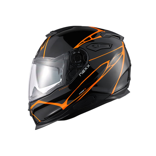 Capacete NEXX Y.100 B-SIDE BLACK.ORANGE