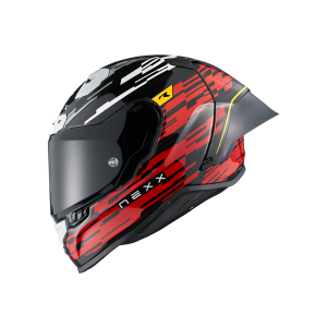 Capacete NEXX X.R3R GLITCH RACER RED.WHITE