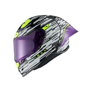 Capacete NEXX X.R3R GLITCH RACER WHITE NEON