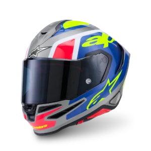 Capacete ALPINESTARS S-R7 LUMEN Silver Black Yellow Fluo
